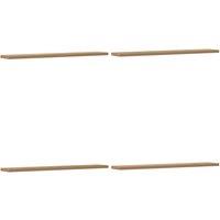 Berkfield Home Wall Shelves 4 pcs Artisan Oak 60x20x1.5 cm Engineered Wood in Brown