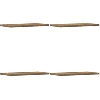 Berkfield Home Wall Shelves 4 pcs Artisan Oak 40x20x1.5 cm Engineered Wood in Brown