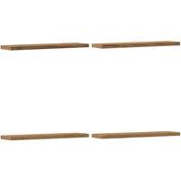 Berkfield Home Wall Shelves 4 pcs Artisan Oak 40x10x1.5 cm Engineered Wood in Brown