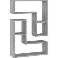 Berkfield Home Wall Shelves 2 pcs Grey Sonoma 50x15x50 cm Engineered Wood | Size: 50 x 15 x 50 cm