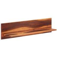 Berkfield Home Wall Shelves 2 pcs 112x20x26 cm Solid Wood Acacia in Brown | Size: 112 x 20 x 26 cm