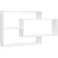 Berkfield Home Wall Shelf White 104x20x58.5 cm Engineered Wood