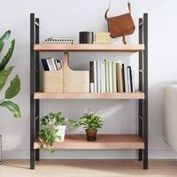 Berkfield Home Wall Shelf Light Brown 80x40x(2-6) cm Treated Solid Wood Oak