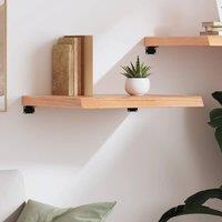 Berkfield Home Wall Shelf Light Brown 60x50x(2-6) cm Treated Solid Wood Oak