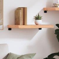 Berkfield Home Wall Shelf Light Brown 60x30x(2-6) cm Treated Solid Wood Oak