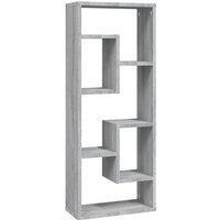 Berkfield Home Wall Shelf Grey Sonoma 36x16x90 cm Engineered Wood | Size: 36 x 16 x 90 cm