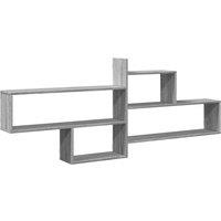 Berkfield Home Wall Shelf Grey Sonoma 167.5x18x68 cm Engineered Wood