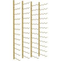 Berkfield Home Wall Mounted Wine Rack for 36 Bottles 2 pcs Gold Iron