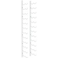 Berkfield Home Wall Mounted Wine Rack for 24 Bottles White Iron