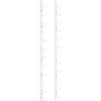 Berkfield Home Wall Mounted Wine Rack for 12 Bottles White Iron