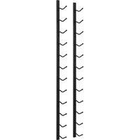 Berkfield Home Wall Mounted Wine Rack for 12 Bottles Black Iron