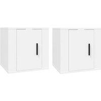 Berkfield Home Wall Mounted TV Cabinets 2 pcs White 40x34.5x40 cm