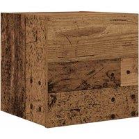 Berkfield Home Wall Mounted TV Cabinet Old Wood 30.5x30x30 cm in Brown
