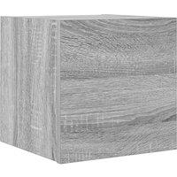 Berkfield Home Wall Mounted TV Cabinet Grey Sonoma 30.5x30x30 cm