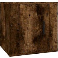 Berkfield Home Wall Mounted TV Cabinet Smoked Oak 40x34, 5x40 cm in Brown