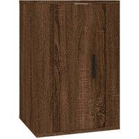 Berkfield Home Wall Mounted TV Cabinet Brown Oak 40x34.5x60 cm
