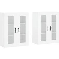 Berkfield Home Wall Mounted Cabinets 2 pcs White Engineered Wood