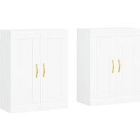 Berkfield Home Wall Mounted Cabinets 2 pcs White Engineered Wood