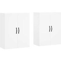 Berkfield Home Wall Mounted Cabinets 2 pcs White Engineered Wood