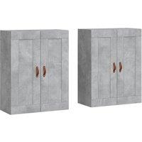 Berkfield Home Wall Mounted Cabinets 2 pcs Concrete Grey Engineered Wood