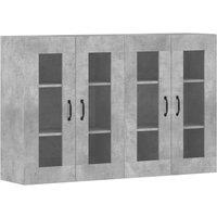 Berkfield Home Wall Mounted Cabinets 2 pcs Concrete Grey Engineered Wood