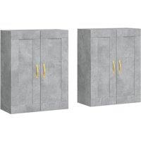 Berkfield Home Wall Mounted Cabinets 2 pcs Concrete Grey Engineered Wood