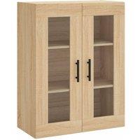 Berkfield Home Wall Mounted Cabinet Sonoma Oak 69.5x34x90 cm in Brown