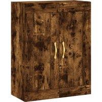 Berkfield Home Wall Mounted Cabinet Smoked Oak 69.5x34x90 cm Engineered Wood in Brown