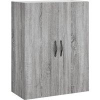 Berkfield Home Wall Mounted Cabinet Grey Sonoma 69.5x34x90 cm Engineered Wood