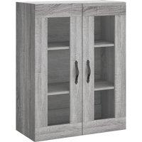 Berkfield Home Wall Mounted Cabinet Grey Sonoma 69.5x34x90 cm Engineered Wood
