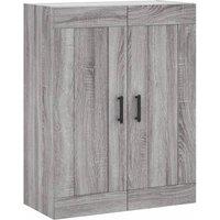 Berkfield Home Wall Mounted Cabinet Grey Sonoma 69.5x34x90 cm Engineered Wood