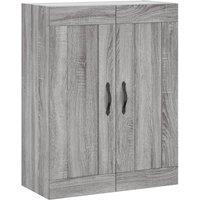 Berkfield Home Wall Mounted Cabinet Grey Sonoma 69.5x34x90 cm Engineered Wood