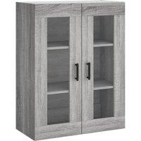Berkfield Home Wall Mounted Cabinet Grey Sonoma 69.5x34x90 cm