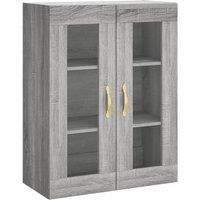 Berkfield Home Wall Mounted Cabinet Grey Sonoma 69.5x34x90 cm