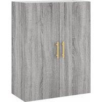 Berkfield Home Wall Mounted Cabinet Grey Sonoma 69.5x34x90 cm
