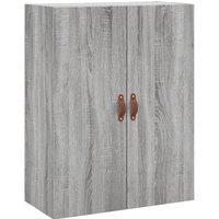 Berkfield Home Wall Mounted Cabinet Grey Sonoma 69.5x34x90 cm