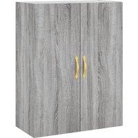 Berkfield Home Wall Mounted Cabinet Grey Sonoma 69.5x34x90 cm