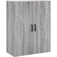 Berkfield Home Wall Mounted Cabinet Grey Sonoma 69.5x34x90 cm