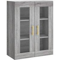 Berkfield Home Wall Mounted Cabinet Grey Sonoma 69.5x34x90 cm