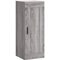 Berkfield Home Wall Mounted Cabinet Grey Sonoma 34.5x34x90 cm Engineered Wood