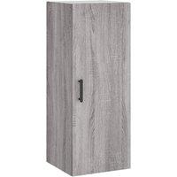 Berkfield Home Wall Mounted Cabinet Grey Sonoma 34.5x34x90 cm
