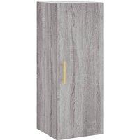 Berkfield Home Wall Mounted Cabinet Grey Sonoma 34.5x34x90 cm