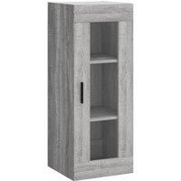 Berkfield Home Wall Mounted Cabinet Grey Sonoma 34.5x34x90 cm