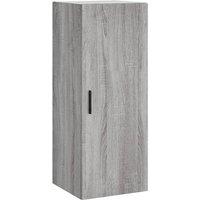 Berkfield Home Wall Mounted Cabinet Grey Sonoma 34.5x34x90 cm