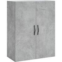 Berkfield Home Wall Mounted Cabinet Concrete Grey 69.5x34x90 cm Engineered Wood