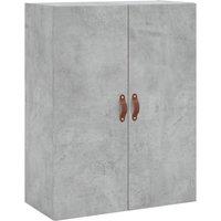 Berkfield Home Wall Mounted Cabinet Concrete Grey 69.5x34x90 cm