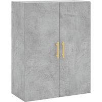 Berkfield Home Wall Mounted Cabinet Concrete Grey 69.5x34x90 cm