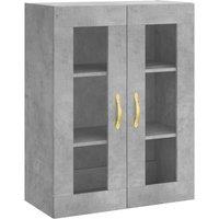 Berkfield Home Wall Mounted Cabinet Concrete Grey 69.5x34x90 cm