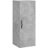 Berkfield Home Wall Mounted Cabinet Concrete Grey 34.5x34x90 cm Engineered Wood