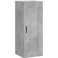 Berkfield Home Wall Mounted Cabinet Concrete Grey 34.5x34x90 cm Engineered Wood
